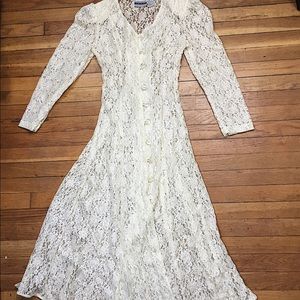 SOLD✨Vintage✨ Joni Blair Lace Dress Long 11/12